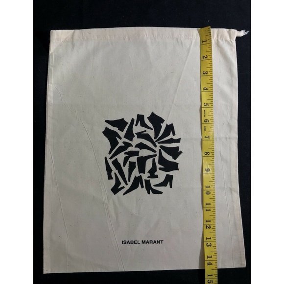 Isabel Marantz Dust Bag Storage Pouch Beige Black 11.8¨ x 14.5" - Picture 3 of 5